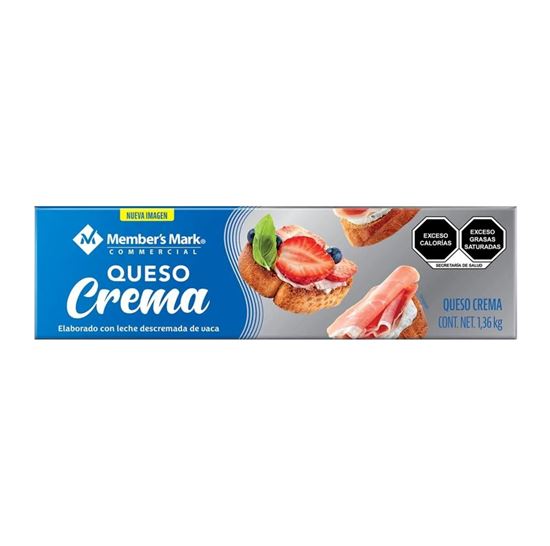 Imagen de Queso crema Member's Mark barra institucional 1.36kg