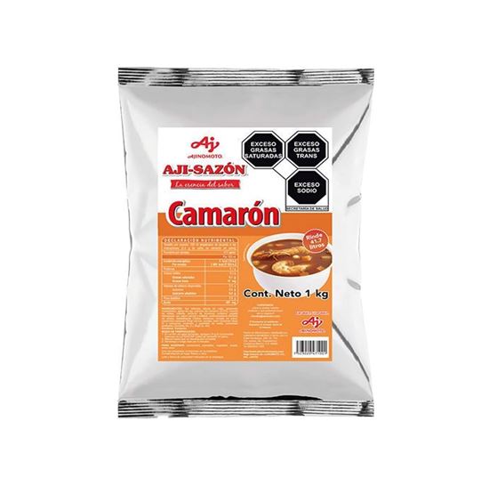 Imagen de Sazonador caldo de camarón en polvo Ajinomoto Aji-Sazón Camarón 1kg (rinde 41.7L)