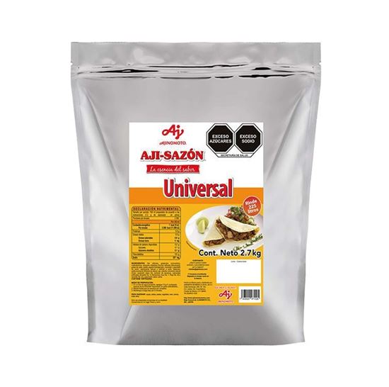 Imagen de Sazonador en polvo de ajo, cebolla y ligero sabor a pollo Ajinomoto Aji-Sazón Universal 2.7kg (rinde 225L)