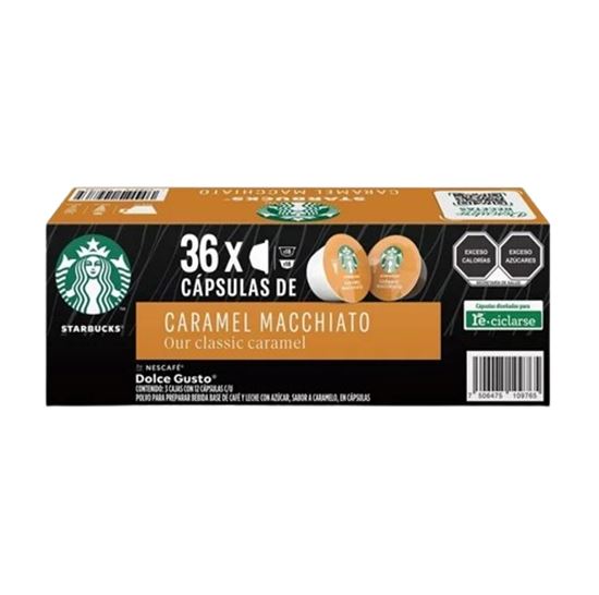 Imagen de Cápsulas de café Nescafé Dolce Gusto Starbucks Caramel Macchiato 36 pzas