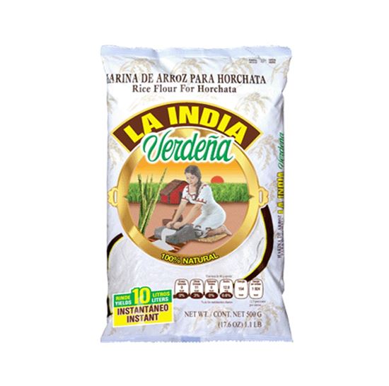 Imagen de Harina de arroz para horchata La India Verdeña 500g (rinde 10L)