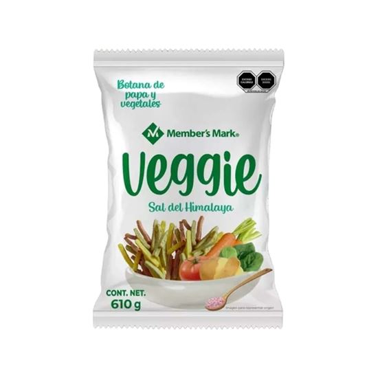 Imagen de Botana de papa y vegetales con cristales de sal del Himalaya Member's Mark Veggie 610g