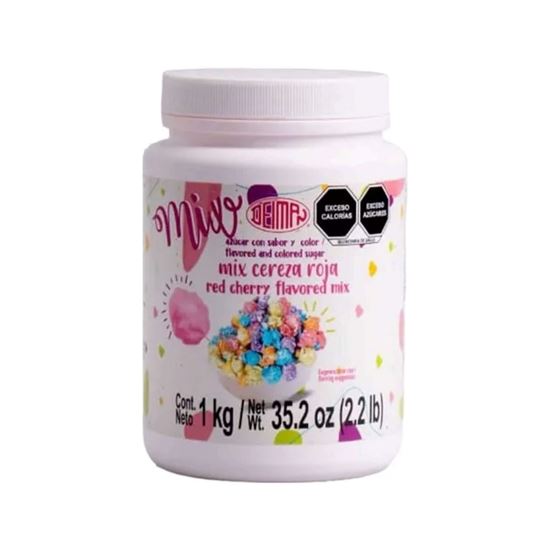 Imagen de Azúcar para dulces y palomitas con sabor y color cereza roja Deiman Mix 1kg