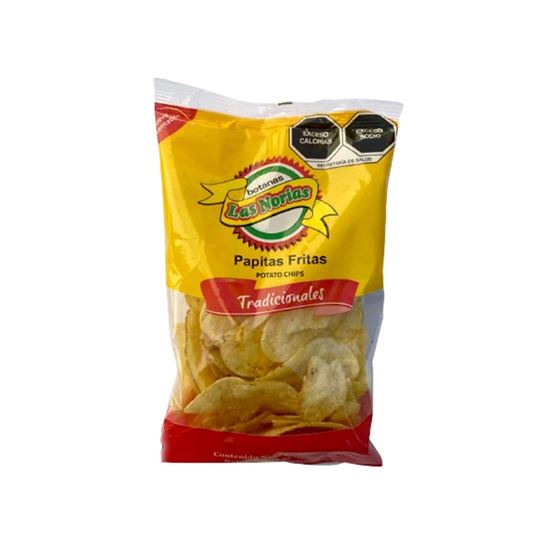 Imagen de Papas fritas tradicionales 100% naturales reducidas en sodio Botanas Las Norias 810g