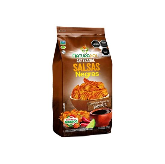 Imagen de Papas fritas artesanales sabor salsas negras Naturasol 500g