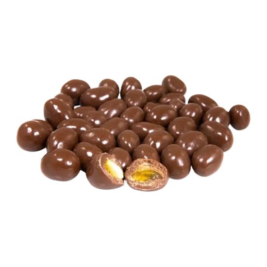 Imagen de Pistache cubierto con chocolate sin azúcar a granel