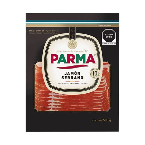 Imagen de Jamón serrano rebanado Parma 500g