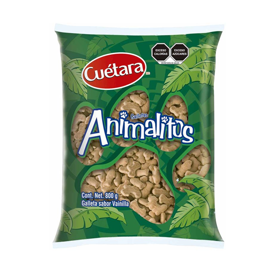 Imagen de Galletas sabor vainilla Cuétara Animalitos 800g