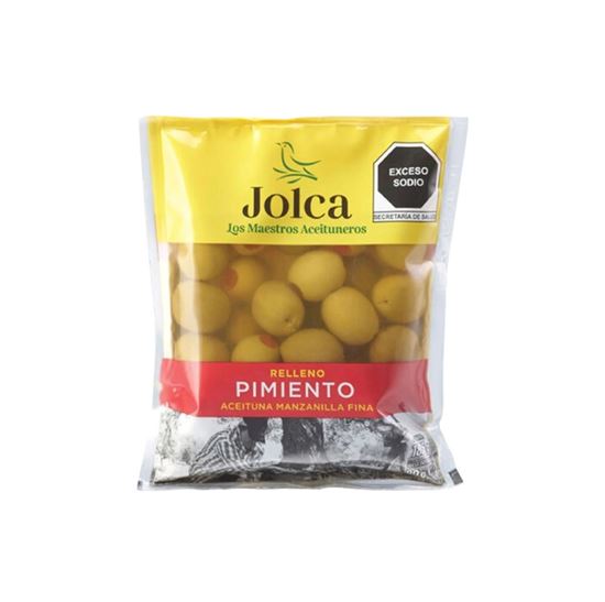 Imagen de Aceituna verde manzanilla rellena de pimiento Jolca 185g