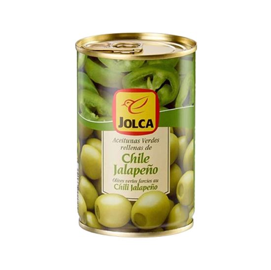 Imagen de Aceituna manzanilla fina rellena de jalapeño Jolca 300g