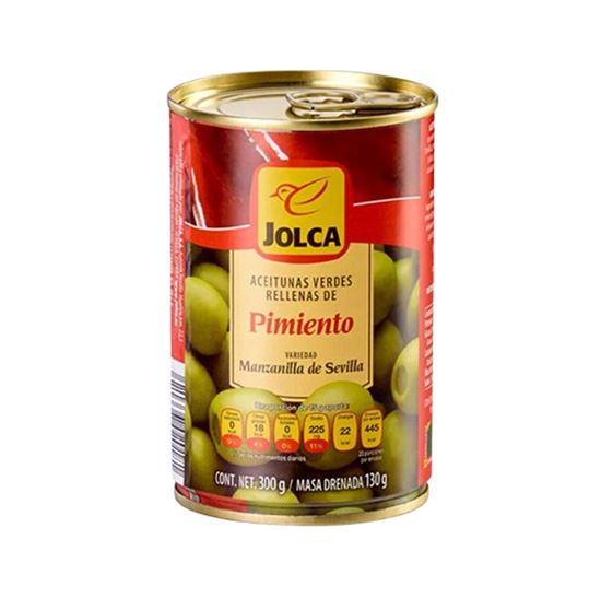 Imagen de Aceituna manzanilla fina rellena de pimiento Jolca 300g