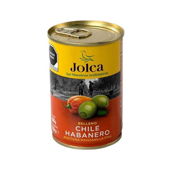 Imagen de Aceituna manzanilla fina rellena de chile habanero Jolca 300g