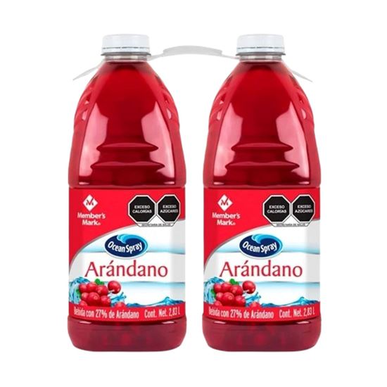 Imagen de Bebida con arándano Member's Mark Ocean Spray 2 pzas de 2.83L c/u