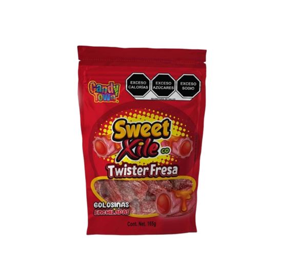 Imagen de Golosinas enchiladas Candy Town Sweet Xile Co Twister Fresa 165g