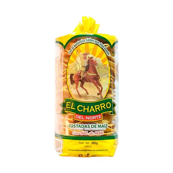 Imagen de Tostadas de maíz onduladas El Charro del Norte 280g