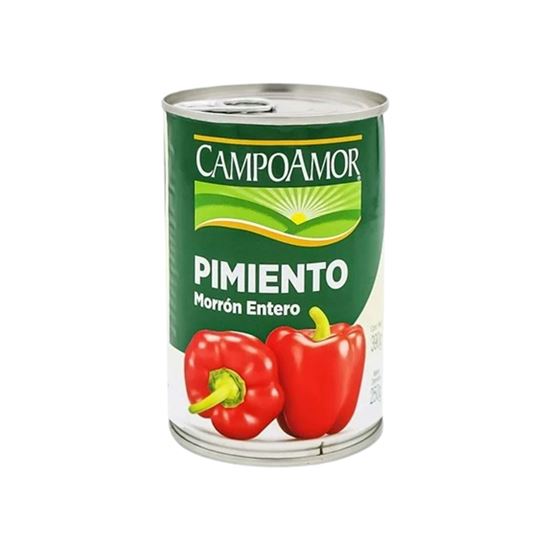 Imagen de Pimiento morrón entero CampoAmor en lata 390g