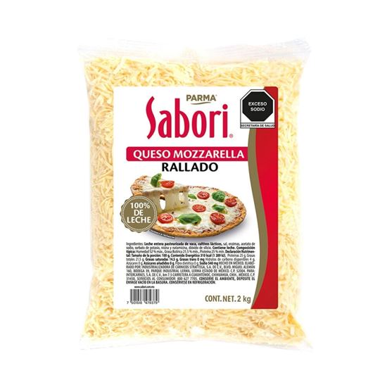 Imagen de Queso mozzarella rallado Parma Sabori 2kg