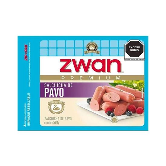 Imagen de Salchicha de pavo Zwan Premium 500g