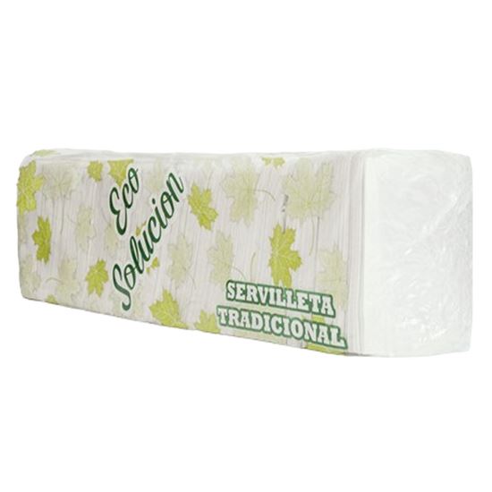 Imagen de Servilleta tradicional blanca Eco Solución 500 pzas