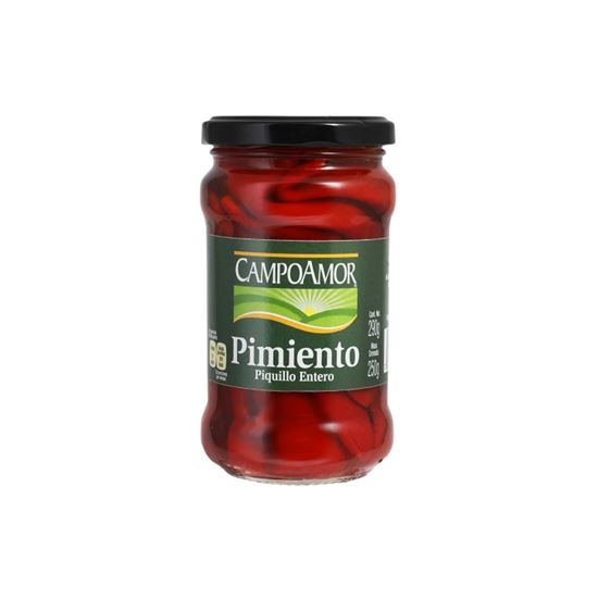 Imagen de Pimiento piquillo entero CampoAmor frasco 290g