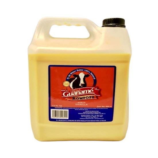 Imagen de Rompope sabor vainilla Hacienda Guanamé galón 4L
