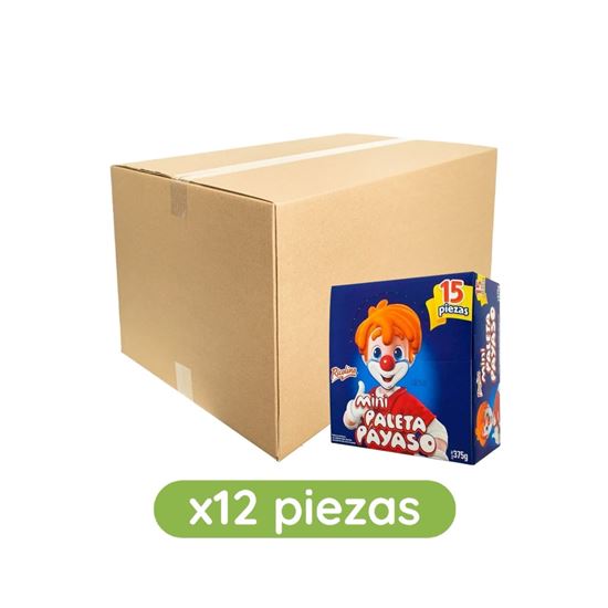 Imagen de Mini Paleta Payaso Ricolino caja con 12 paquetes de 375g c/u