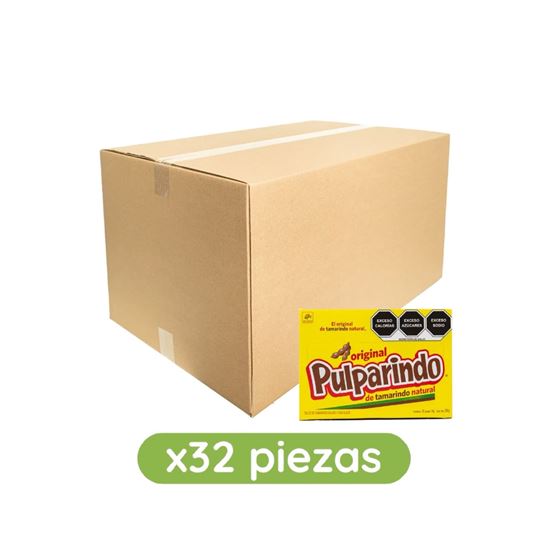 Imagen de Dulce de tamarindo De la Rosa Pulparindo Original caja con 32 paquetes de 280g c/u