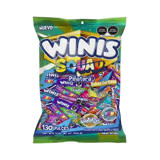 Imagen de Dulces surtidos Winis Squad Piñatera 130 pzas (1.4kg)