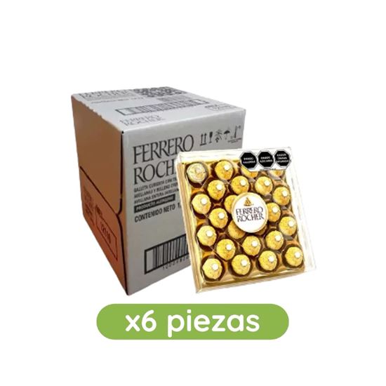 Imagen de Chocolates Ferrero Rocher estuche acrílico caja con 6 pzas de 300g c/u
