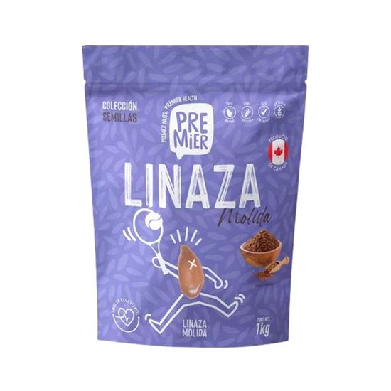 Imagen de Linaza molida Premier bolsa resellable 1kg