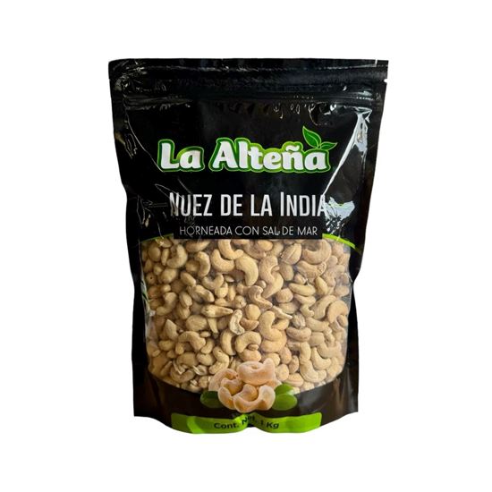 Imagen de Nuez de la India horneada con sal de mar La Alteña bolsa resellable 1kg