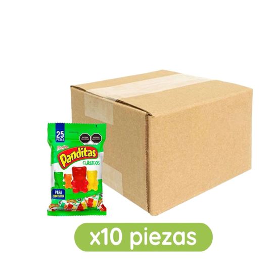 Imagen de Gomitas Ricolino Panditas Clásicos para compartir caja con 10 bolsas de 375g c/u (3.75kg)