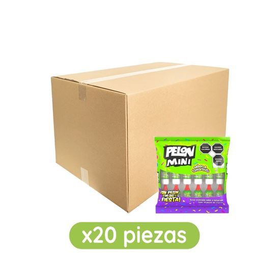Imagen de Dulce enchilado sabor tamarindo Pelón Pelo Rico Mini caja con 20 bolsas de 234g c/u