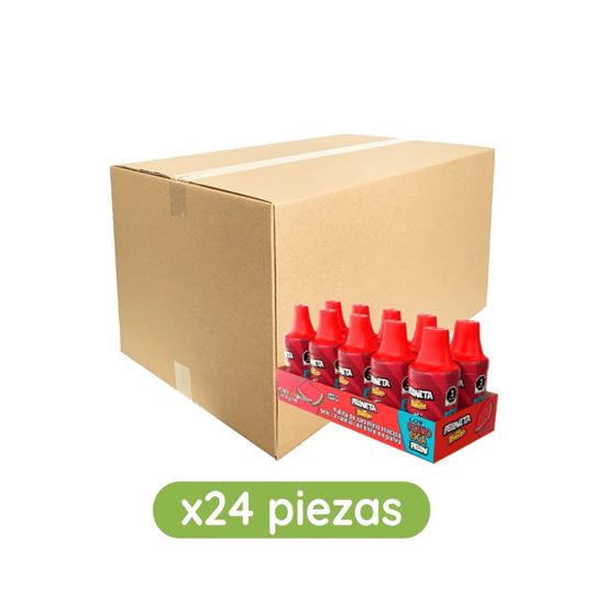 Imagen de Paleta de caramelo sabor sandía con chile en polvo Peloneta del Puesto caja con 24 paquetes de 90g c/u