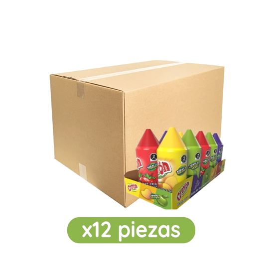 Imagen de Dulce sabores frutales surtidos Crayón caja con 12 paquetes de 280g c/u