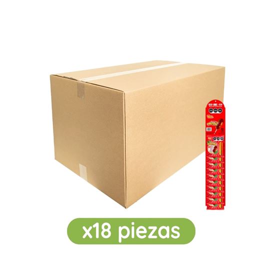 Imagen de Paleta sabor tamarindo y dulce picosito Vero Combo Rellerindo caja con 18 tiras de 10 pzas (420g) c/u