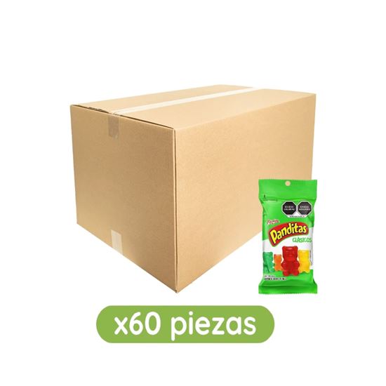 Imagen de Gomitas Ricolino Panditas Clásicos caja con 60 pzas de 65g c/u (3.9kg)