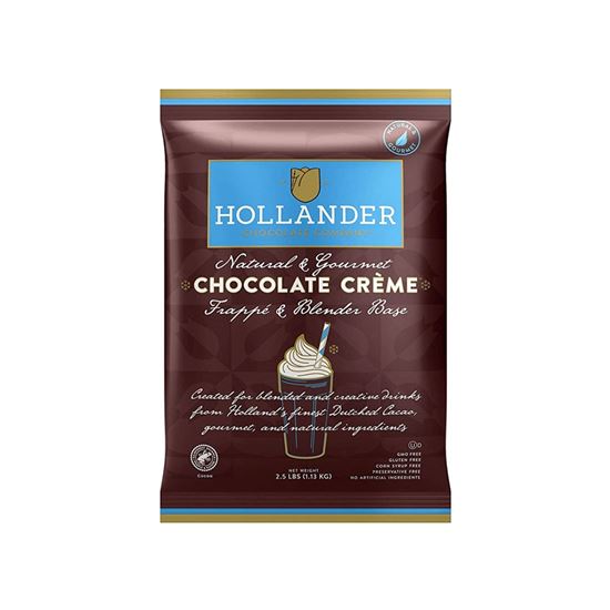 Imagen de Base en polvo gourmet para frappé sabor chocolate Hollander Chocolate Crème 1.13kg