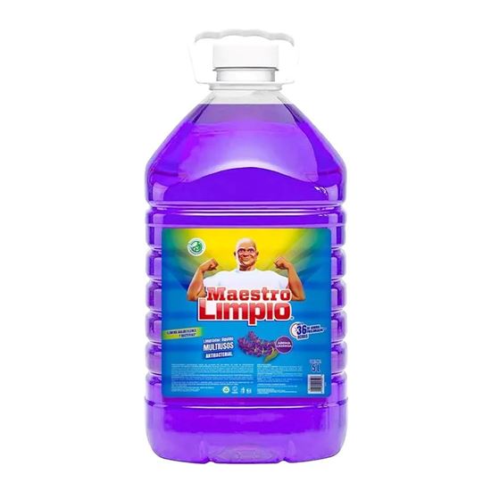 Imagen de Limpiador líquido multiusos antibacterial aroma lavanda Maestro Limpio 5L