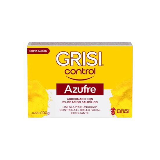 Imagen de Jabón de tocador adicionado con 2% de ácido salicílico Grisi Control Azufre 100g