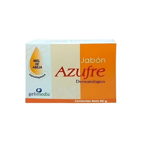 Imagen de Jabón dermatológico con azufre y miel de abeja Gelimedic 80g