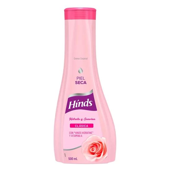 Imagen de Crema corporal hidratante con vitamina A para piel seca Hinds Clásica 500ml