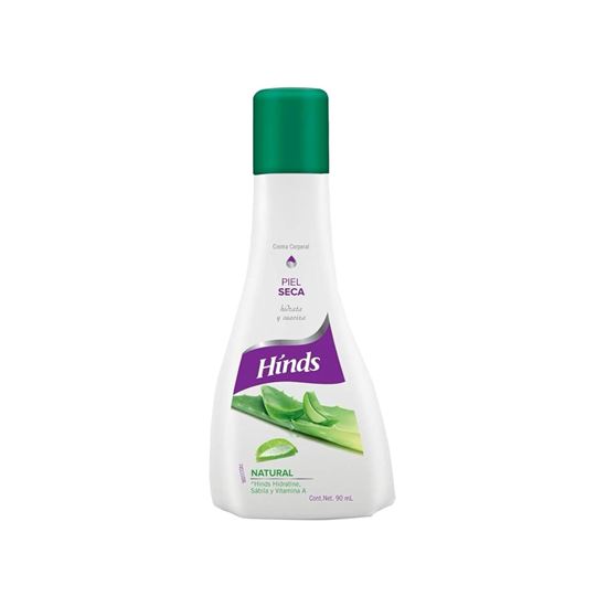 Imagen de Crema corporal hidratante con sábila y vitamina A para piel seca Hinds Natural 90ml