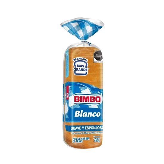 Imagen de Pan Bimbo blanco grande 620g
