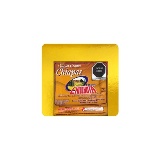 Imagen de Queso crema Chiapas Chilchota en barra 500g