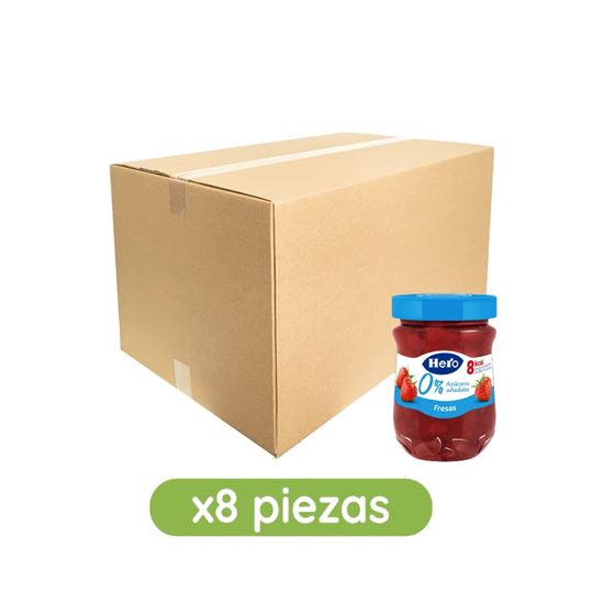 Imagen de Mermelada de fresas 0% azúcares añadidos Hero caja con 8 pzas de 280g c/u (2.24kg)