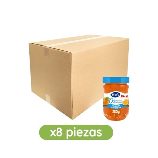 Imagen de Mermelada de naranjas amargas 0% azúcares añadidos Hero caja con 8 pzas de 280g c/u (2.24kg)