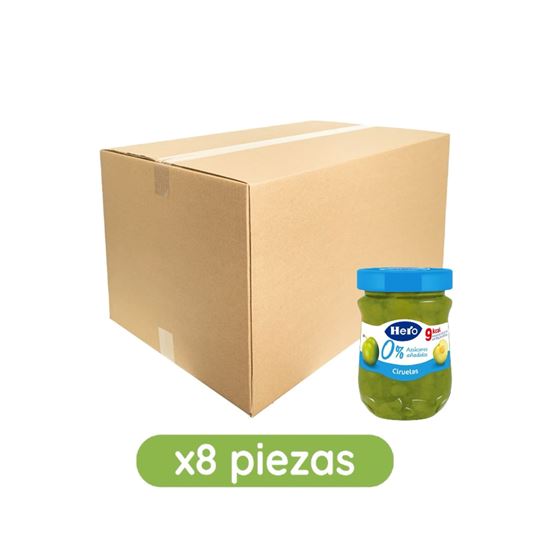 Imagen de Mermelada de ciruelas 0% azúcares añadidos Hero caja con 8 pzas de 280g c/u (2.24kg)
