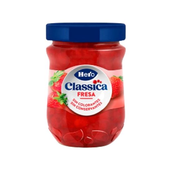 Imagen de Mermelada de fresa sin colorantes ni conservadores Hero Classica 330g