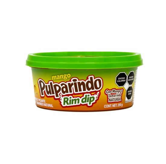 Imagen de Escarchador salsa agridulce y picante con mango y tamarindo natural De la Rosa Pulparindo Rim Dip 250g